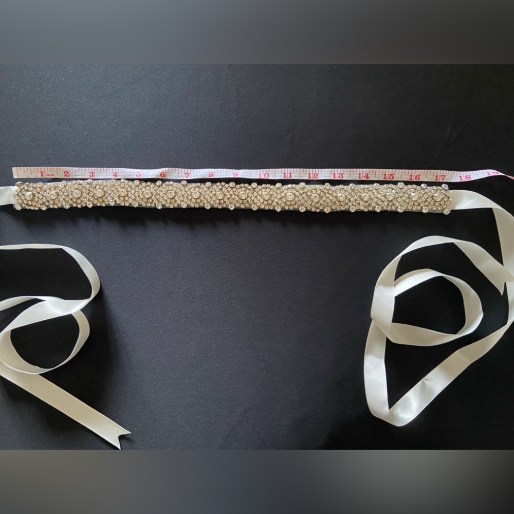 NWOT off white Beaded dress Belt - Picture 6 of 9
